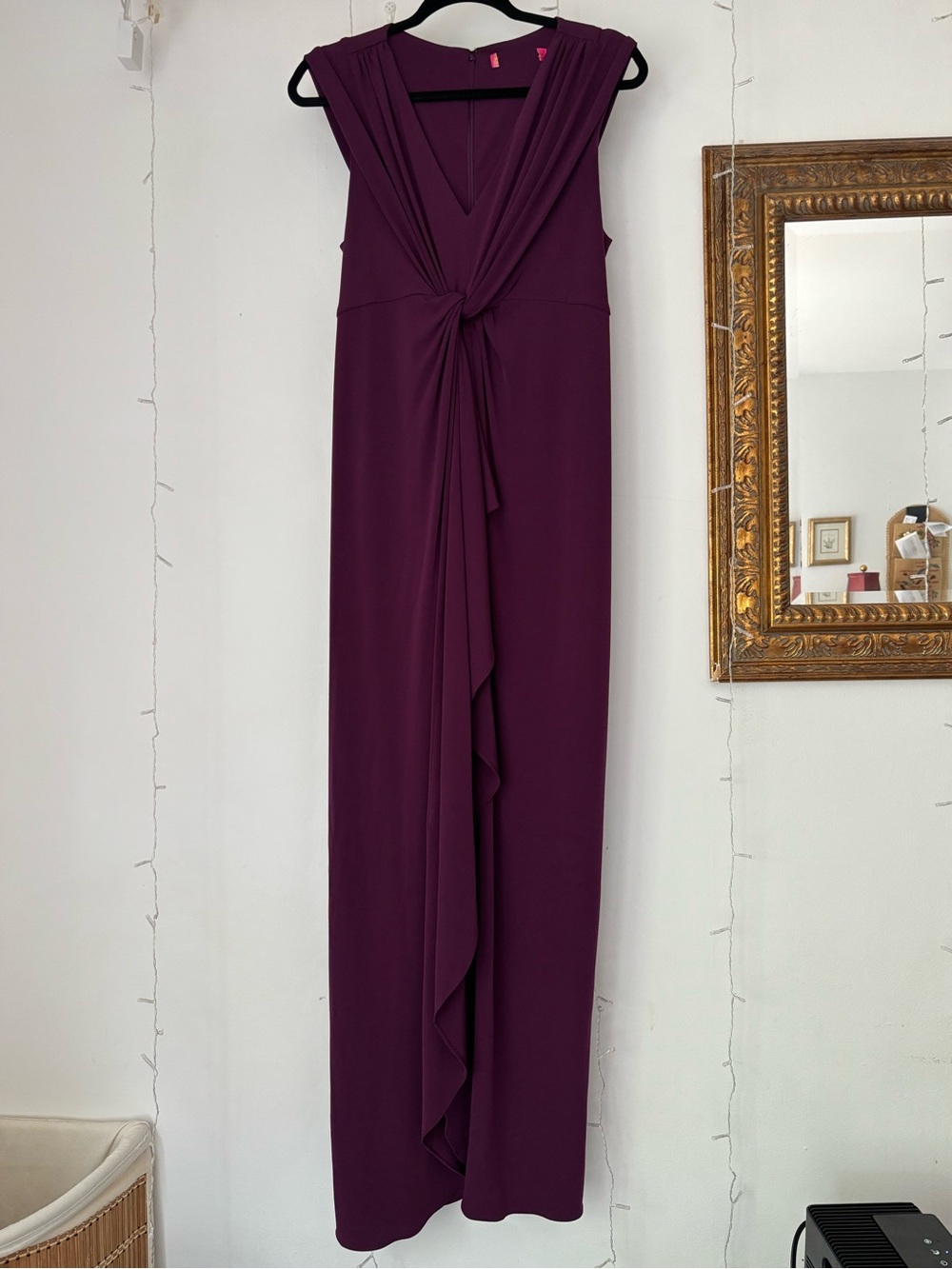 Catherine Malandrino Knot-Front, Tulip Skirt Maxi Dress Size 12/14